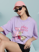 Pink Panther Printed Comfy Oversize Tshirt