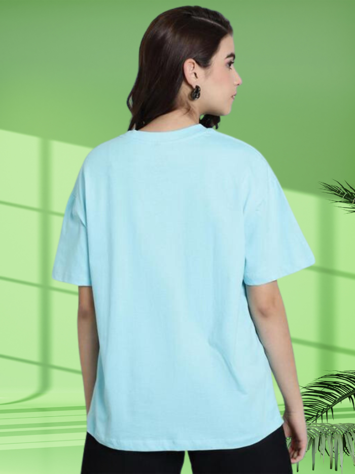 Graphic Printed Cotton Oversize Tshirt - Image 2