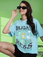Graphic Printed Cotton Oversize Tshirt - Image 3